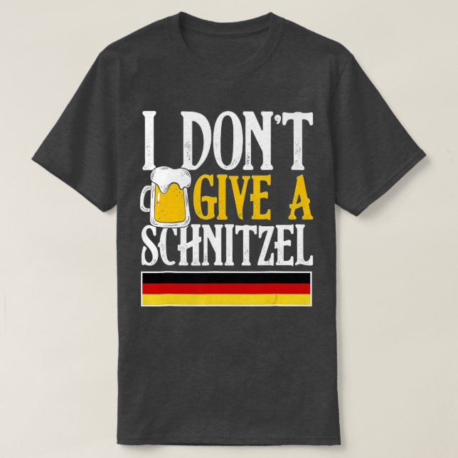 Ich gebe kein Schnitzel Deutscher Bierwurst Funny  T-Shirt (Design vorne)