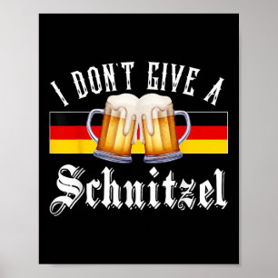 Ich gebe kein Schnitzel Deutschland Flagge Männer  Poster