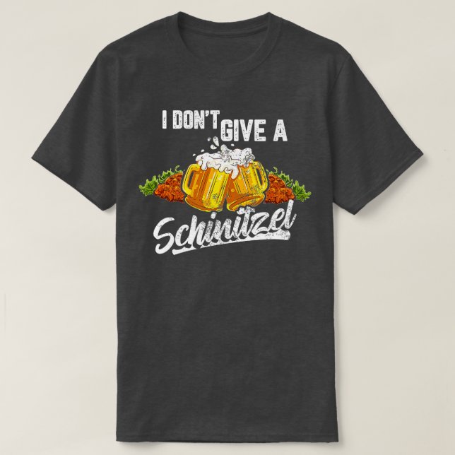 Ich gebe kein Schnitzel Deutschland Wurst Okto T-Shirt (Design vorne)