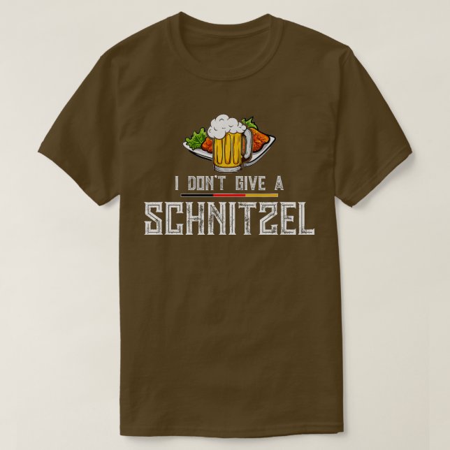 Ich gebe kein Schnitzel Deutschland Wurst Oktob T-Shirt (Design vorne)