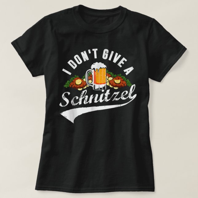 Ich gebe kein Schnitzel Oktoberfest Bierfestiva T-Shirt (Design vorne)