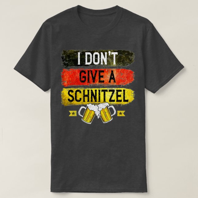Ich gebe kein Schnitzel-Oktoberfest-Bierfestival T-Shirt (Design vorne)