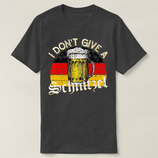 Ich gebe kein Schnitzel-Oktoberfest-Deutschland-Fl T-Shirt (Design vorne)