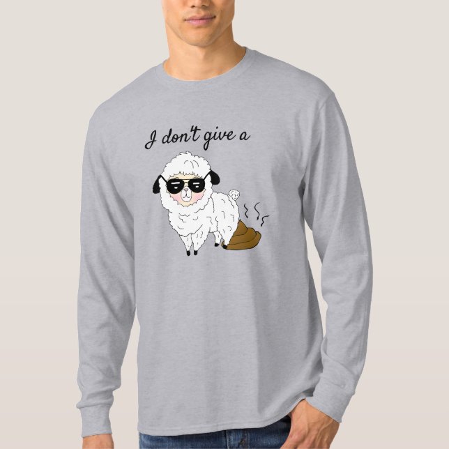 Ich gebe kein Sheep Funny T-Shirt (Vorderseite)