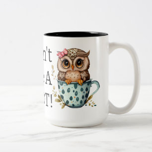 Ich gebe keine Hoowl Zweifarbige Tasse