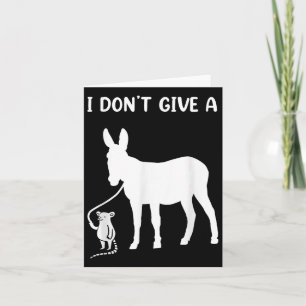 Ich gebe keine Ratten für Rattenliebhaber Karte