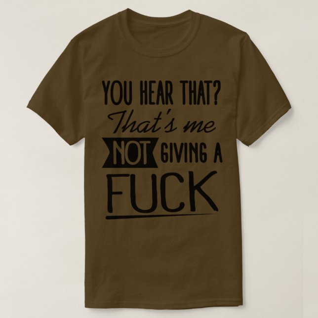 Ich gebe keine T-Shirt (Design vorne)
