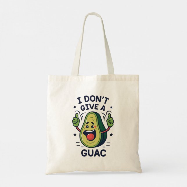 Ich gebe keinen guac avocado pun tragetasche (Rückseite)