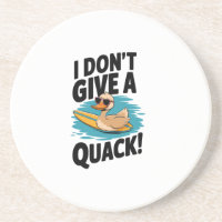 Ich gebe keinen Quack Funny Duck Untersetzer