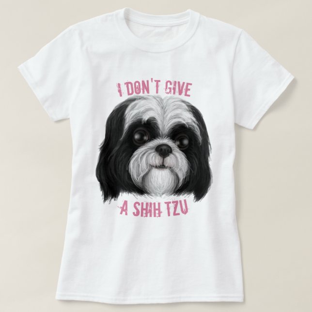 Ich gebe keinen schiitischen Tzu! T-Shirt (Design vorne)