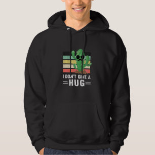 Ich gebe keinen umarmen Kaktus Retro Hugger Sukkul Hoodie
