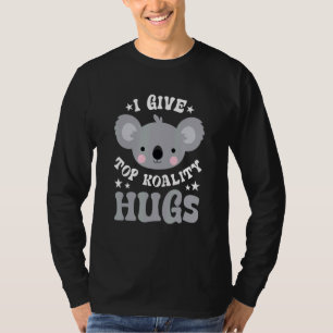 Ich gebe Koality Hugs Koala Bären Puff T-Shirt