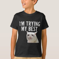 Ich Gebe Mein Bestes Lustiges Weinendes Katzen-Mem