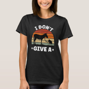 Ich gebe Ratten Eselmaus gehend Vintage 4 T-Shirt