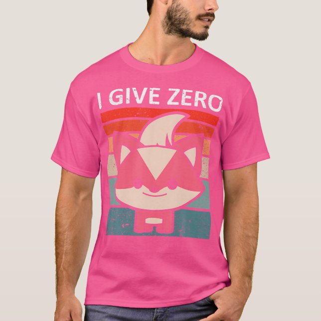 Ich gebe Zero Fox Fox T-Shirt (Vorderseite)