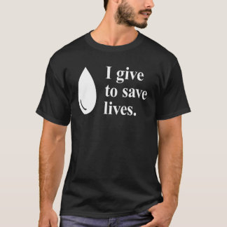 Ich gebe zu, um Leben Blutspende Retten T-Shirt