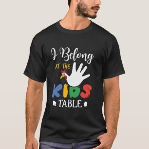 Ich gegeh rre zum Kindertisch Funny Turkey für Tha T-Shirt