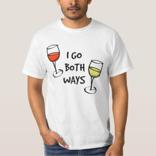 Ich gehe beide Weisen-Wein-Gläser T-Shirt