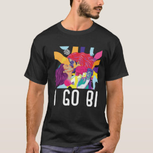 Ich gehe Bi Bisexueller Regenbogen Stolz Marsch Bi T-Shirt