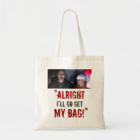 "Ich gehe erhalte meine Tasche! "