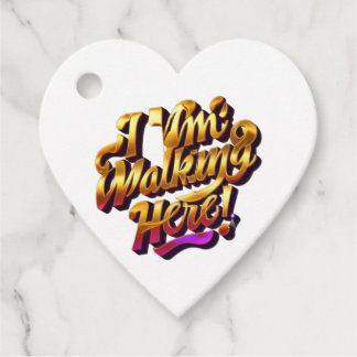 Ich gehe hier spazieren! Gastgeschenkanhänger Geschenkanhänger