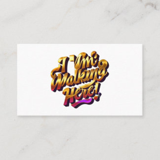 Ich gehe hier spazieren! Gönnen Sie sich Tag Busin