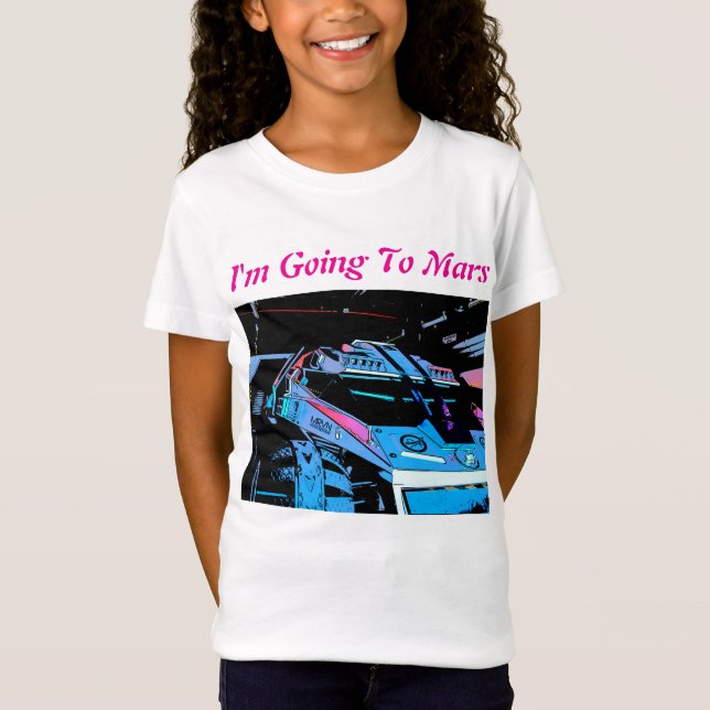 Ich gehe in Mars T-Shirt (Vorderseite)
