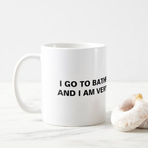 Ich gehe jeden Tag ins Badezimmer. Kaffeetasse