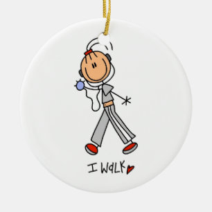 Ich gehe keramikornament