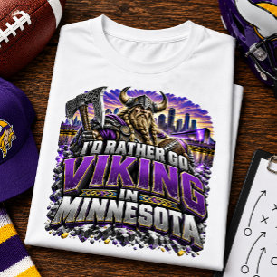 Ich gehe lieber Viking Minnesota Football Fan T-Shirt