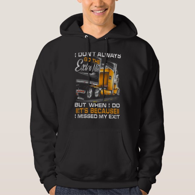 Ich gehe nicht immer aufs Extra. Hoodie (Vorderseite)