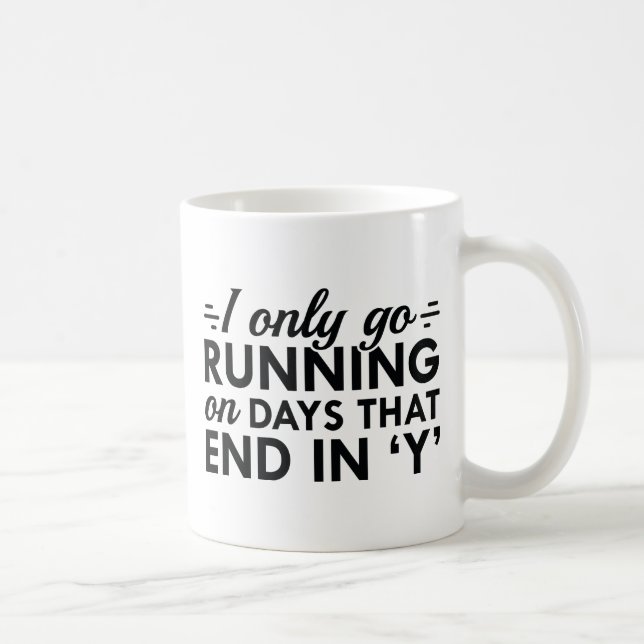 Ich gehe nur laufen kaffeetasse (Rechts)