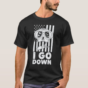 Ich gehe nur Tauchen Scuba Diving Schnorcheln Tau T-Shirt