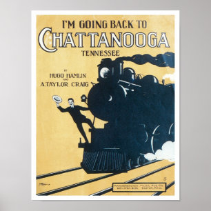 Ich gehe zurück zum Chattanooga Tennessee Songbook Poster