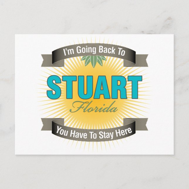 Ich gehe zurück zum Stuart Postkarte (Vorderseite)