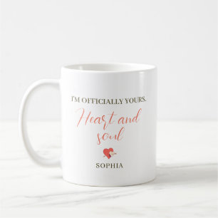 Ich gehöre dir mit Herz und Seele – Personalisiert Kaffeetasse