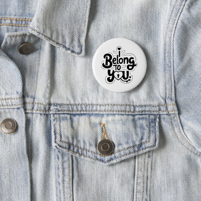Ich gehöre dir Zitat-Button Button (Beispiel)