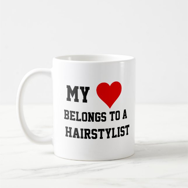 Ich gehöre einer haarstylischen Tasse an (Links)