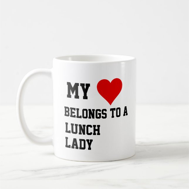 Ich gehöre einer Mittagsfrau an Kaffeetasse (Links)
