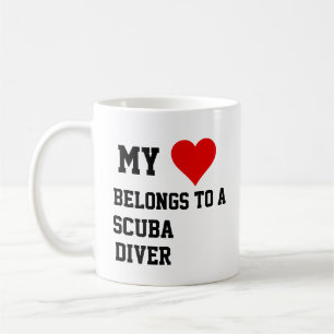 Ich gehöre einer Scuba Diver Tasse an
