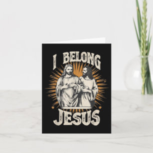 Ich gehöre Jesus Christliche Vintage Jesus Karte