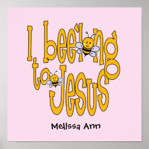 Ich gehöre Jesus - Pink Poster
