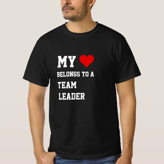 Ich gehöre zu einem Teamleiter-T - Shirt (Vorderseite)