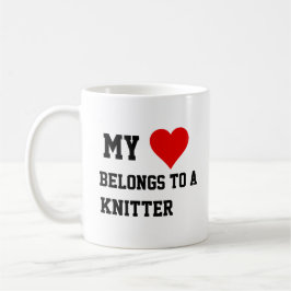 Ich gehöre zu einer Tasse der Knitter