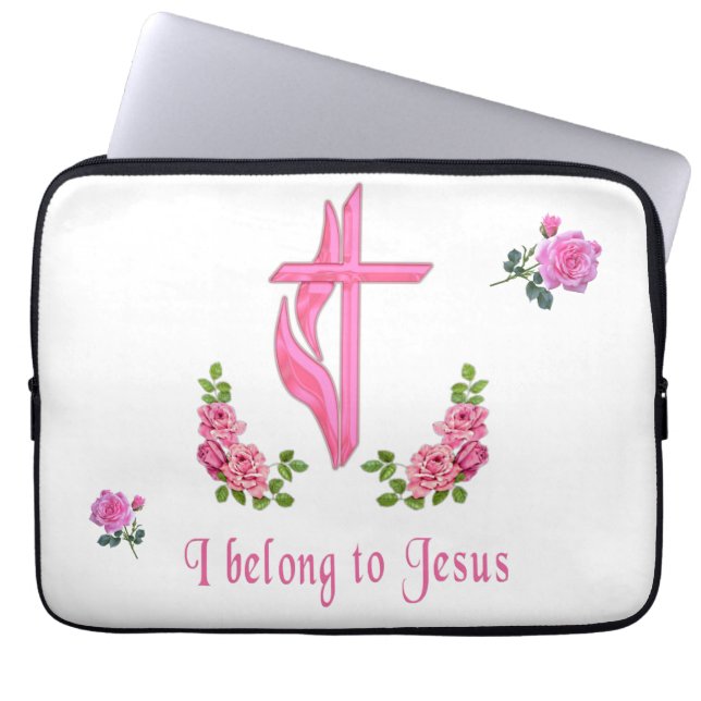 Ich gehöre zu Jesus Laptop Ärmel Laptopschutzhülle (Vorderseite)