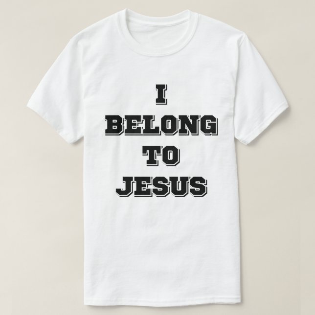Ich gehöre zu Jesus T-Shirt (Design vorne)
