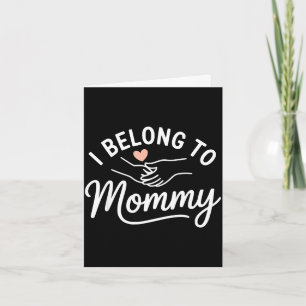 Ich gehöre zur Mutti süße minimalistische Mama Mut Karte