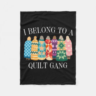 Ich gehöre zur Quilt-Gang Lustiges Quilting-Liebha Fleecedecke