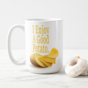 Ich genieße eine gute Potato Funny Food Lover Tass Kaffeetasse