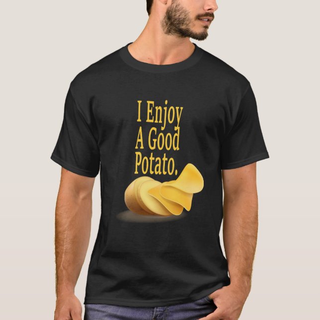 Ich genieße leckere Potato Funny Food T-Shirt (Vorderseite)